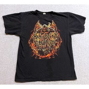 Malevolent Creation Invidious Dominion Band T-Shirt Black Anvil Men Large L